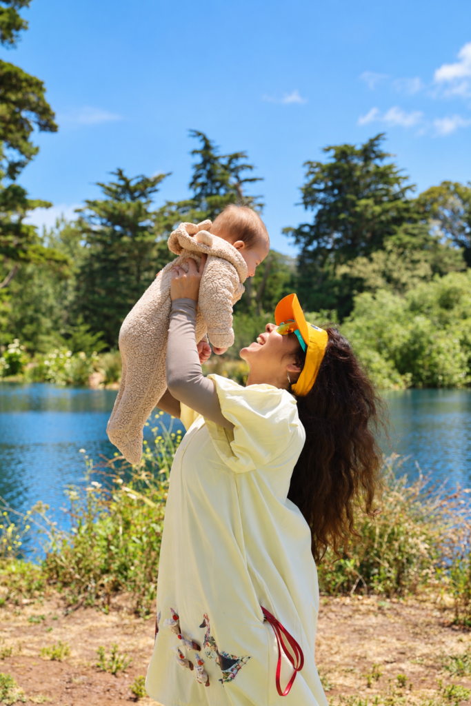 Mamaestra de Espanol with a baby